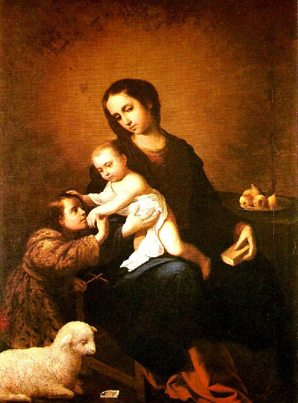 Francisco de Zurbaran virgin and child with st.